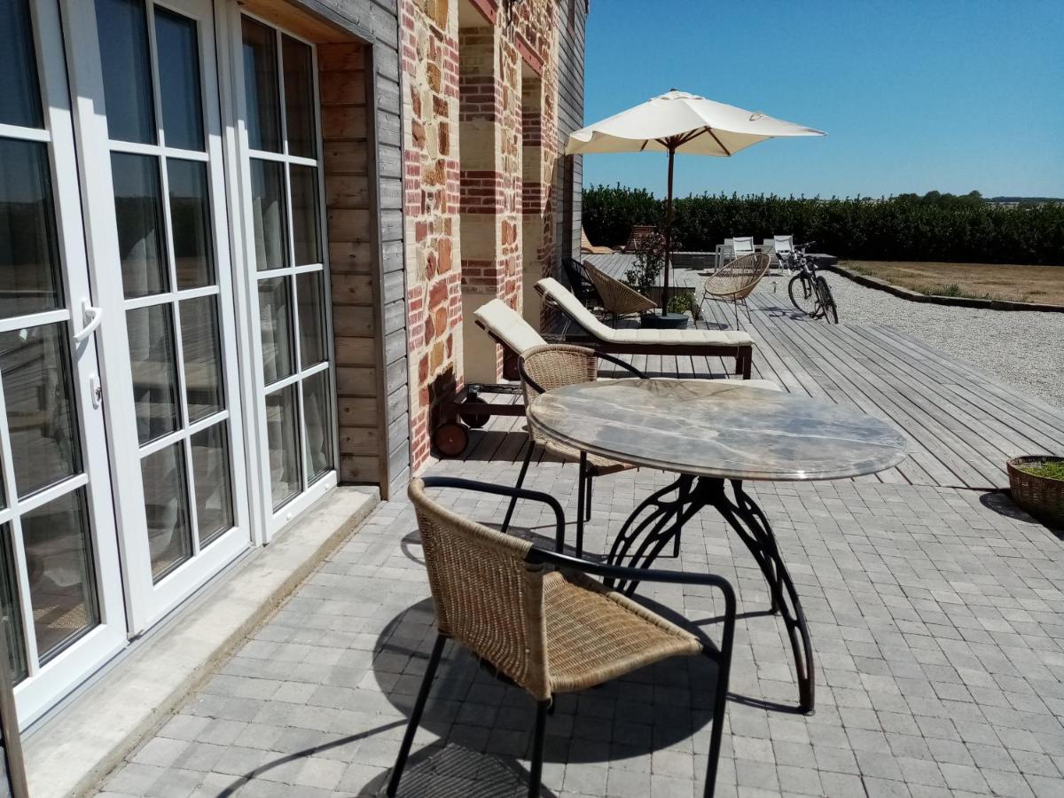 Hotel Galerie, Tumulus De La Hogue Fontenay-le-Marmion Exterior foto